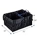 JS LifeStyle Car Trunk Pocket Auto Organizer -Premium Oxford Nylon 3 Compartments with Side Pocket 21 inch x 15 inch x 10 inch