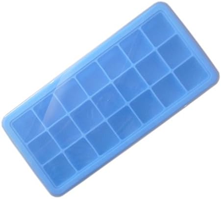 Ospard Silicone Ice Cube Trays with 21 Ice Cubes Molds and Lid for Whiskey Cocktails and Other Drinks ICT-005 Blue