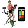 ShareVgo Bluetooth Smart Folding Semi Recumbent Magnetic Upright Exercise Bike with free APP for Indoor Bike Workout Log…