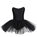 CHICTRY Women's Strapless One Piece Ballet Dance Dress Tulle Tutu Skirt
