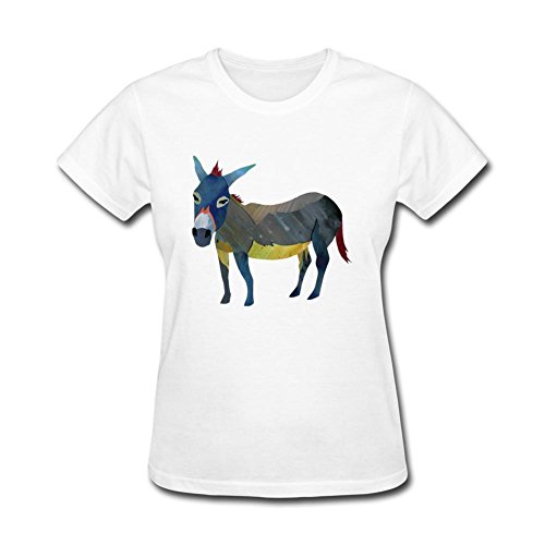 Wolo My Rosaa Women's Cute Colorful Donkey T-shirt
