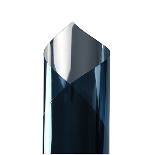 Soqool One Way Mirror Window Tint Daytime Privacy Window Film Self Static Privacy Solar Film Heat Contral and Anti-UV Mirrored Tint for Home/Office/Building Window Glass, 23" x 78.7"