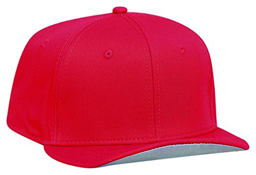 OTTO Cotton Twill Pro Snapback Cap - Black, Structured, 6-Panel, Adjustable Snap - View #3