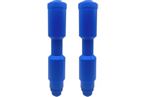 Poolzilla 2 Pack Skimmer Winterizing Plug in Blue - Above and In-Ground Pool, 16.5’’ Ice Guard for 1-½’’ and 2’’ Threaded Skimmers with Blowout Valve