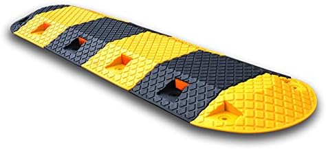 QINAIDI Reflective Road Speed Bump Belt - Rubber Road Speed Bumper - Cast Iron Plastic Country Road Car Speed Reducer