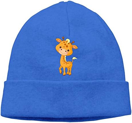 Uanjuzn Cute Giraffe Men/Women Cool Fashion Hedging Hat Wool Beanies Cap RoyalBlue