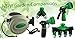 ikris Metal Garden Hose Nozzle 10-Pattern One-Touch Sprayer