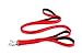 Sofi's Double Handled Nylon Dog Leash - Neoprene Padded Handle for Your Comfort. Works Well with Collars and Harnesses - Dual Handles Provide Better Control of Dog (Large, Red)