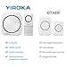 YIROKA Wireless Doorbell Battery Operated，Waterproof Door Chime Kit Operating at Over 500 Feet,58 doorbell tone,4 Levels Volume,1 Sensor & 2 Plug-in Receivers (1 Button + 2 Receiver)