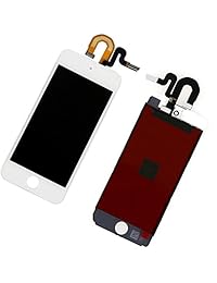 visualización completa visualización LCD de repuesto para iPod Touch 5 6 6th toda la visualización montaje + herramientas de reparación (iPod Touch 5 6 blanco)