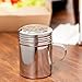 (Set of 2) 10 Ounce Stainless Steel Dredge with Handle, Metallic