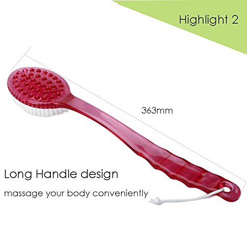 YingYing Bath and Clean Bath Brush Scrub Skin Massage Health Care Shower Reach Feet Rubbing Brush Exfoliation Brushes Body