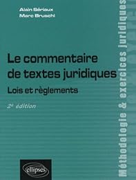 Le  commentaire de textes juridiques