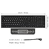Arteck 2.4G Wireless Keyboard Stainless Steel Ultra Slim Full Size Keyboard with Numeric Keypad for Computer/Desktop/PC…