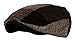Men's Multi Pattern Patchwork Wool Blend Newsboy IVY Golf Hunting Hat (DK.Brown, SM)
