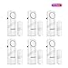 Mosuch Door Window Alarm, Window Alarm Sensor, 6pack Pool Door Alarm Anti-Theft Window Alarm Door Alarm Sensor Home Security Magnetic Sensor for Warehouse Home RV Security Door Window Alarm