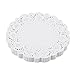 DECORA 4.5 inch White Round Paper Lace Doilies for Wedding Tableware Decoration 200pcs