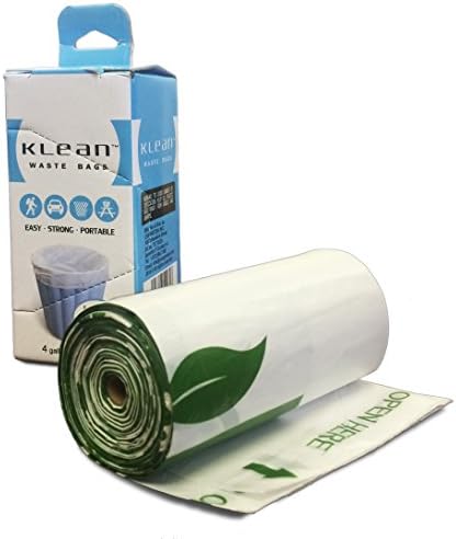 Klean EZ-Carry 4-Gallon Waste Bags For Car Trash Can With Portable Box Design (30)