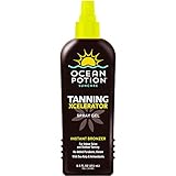 Ocean Potion Tanning Xcelerator Spray Gel, Instant Bronzer, Indoor Salon and Outdoor, 8.5 Ounces each, Pack of 2