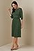Fair Indigo Organic Fair Trade Blousy Boat Neck Dress