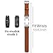 C2D JOY Leather Strap Compatible with vivofit&vivofit 2 Activity Tracker Bands Replacement Watchband with Metal Case-Brown(M&L)