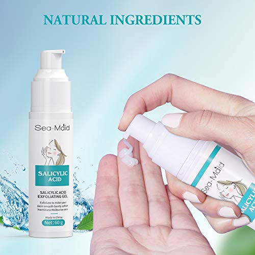 Salicylic Acid Deep Exfoliating Gel, Professionally Peel Cleanser, Rub Away Skin Aging Horniness and Dirt, Moisturize and Soften Skin, Reduce Wrinkles & Fine Lines