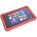 HP Stream 8 Case - Poetic [Turtle Skin Series] - [Corner/Bumper Protection] [Grip] [Sound-Amplification] Protective Silicone Case for HP Stream 8 Red (3-Year Manufacturer Warranty from Poetic)