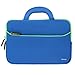 11.6-12.2 inch Laptop Tablet Sleeve, Evecase Ultra Portable Neoprene Zipper Carrying Pouch Case Bag with Accessory Pocket and Handle for MacBook iPad Notebook Chromebook Ultrabook - Blue/Green