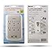Luxtronic Surge Protector - Wall Tap - 6 Outlets with 2 USB - Charging Station - 300 Joules