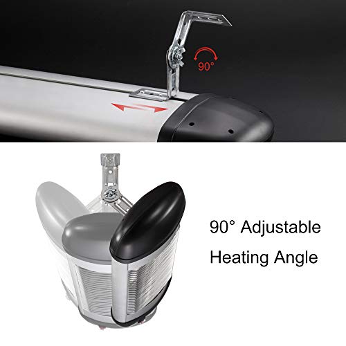 Xbeauty Wall Mounted Infrared Space Heater, Indoor/Outdoor Patio Heater