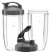 QueenTrade 32OZ Tall Cups & Flip Lids Ring Replacement Set For Nutribullet 600w & 900w Blender Mixer Replacement Accessories Parts