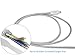 Safergo Lightning Cable for Travel,2-in-1 Rugged [Nylon Braided] iPhone&Micro USB Dual-side Charger for Cellphone, Silver 3.3ft 2Pack