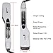 Queenme Steam Hair Straightener Brush Professional Titanium Ceramic Steam Spray Flat Iron with Removable Teeth Comb Electric Hair Straightening Iron with LCD Display for All Hair Type (White)