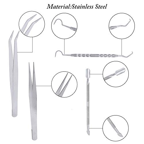image for PP OPOUNT 18 Pieces Mosaic Tiles Tools Kit Including 2 Pieces Scrapers