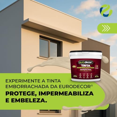 Super Tinta Emborrachada 18kg Contra Infiltrações Fissuras Acabamento Fosco (Areia)