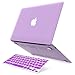 IBENZER MacBook Air 13 Inch Case Old Version 2010-2017, Soft Touch Hard Case Shell Cover with Keyboard Cover for Apple MacBook Air 13 A1369 1466 NO Touch ID, Purple,MMA13PU+1