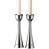 Nambe Sabbath 8-inch Candlesticks, Pair