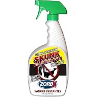 ZORBX Unscented Skunk Odor Remover Spray 24 FL Oz – Fast Acting Skunk Smell Removal - Extra Strength Pet Skunk Odor Remover for Dogs, House, Car, Clothes & Furniture