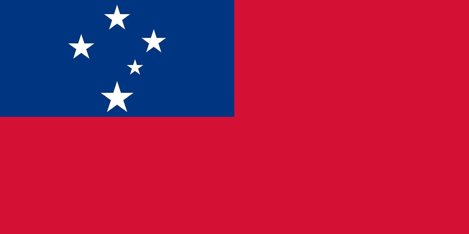 Samoa Flag 5ft x 3ft with Brass Eyelets - Polyester Samoan Flag Banner for Rugby Matches Community Events, Home & Garden Display - Image 3