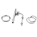 Male Metal Catheter Penis Plug Sex Rabbit Stainless Steel Urethral Dilators Rods Urethral Plug with Rings for Beginners Adult Sex Toys