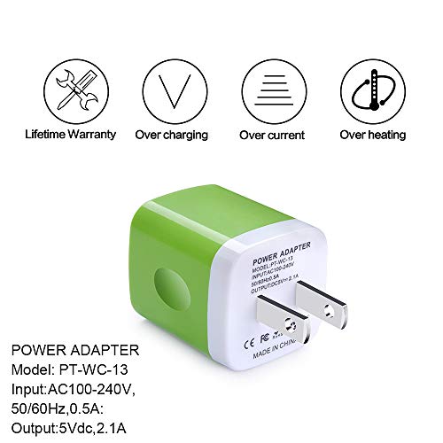 USB C Charger Set, Wall Charger Block with 2-Pack 6Ft Type C Power Charger Cord Replacement for Samsung Galaxy Note 10 Note 10+ S10e A50, Google Pixel 3a/3a XL,2 3/3 XL, Moto G7 Z4 X5 - Thumbnail 4