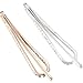 12 Pieces Rhinestone Crystal Bobby Pins Double Row Rhinestone Hair Barrette Clip Metal Hair Pins for Women Girls (Style C)