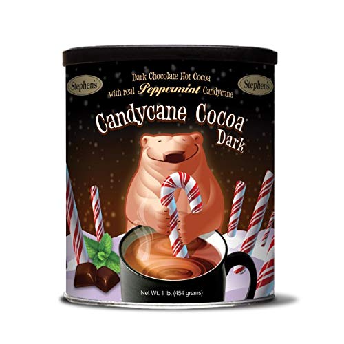 STEPHEN'S Stephens Gourmet Stephens Candy Cane Cocoa, Dark Chocolate, 1 Lb (Pack Of 1)