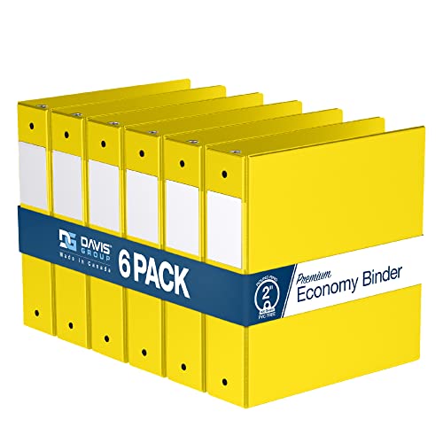 Premium Economy 2Inch Binders, 3Ring Binders for School, Office, or