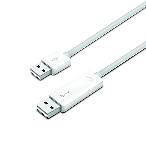 iLuv Award Winning High Speed USB File Transfer Cable with Shielded Cable for Optimal Signal Transfer Between Mac and PC, Mac and Mac, and PC and PC , No Flash drives or CD/DVDs Required (4")
