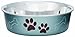 Loving Pets Bella Dog Bowls- Stainless Steel Dog & Cat Bowls - Spill Proof Dog Food Bowl, Cat Bowl, Puppy Essentials & Pet Supplies Great for Home & Travel (Medium 20-25 lbs, Blueberry)