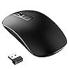 Wireless Mouse,【Slim & Noiseless】Patuoxun 2.4G USB PC Laptop Computer Cordless Mice with Nano Receiver,1600 DPI Mouse…