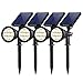 InnoGear Upgraded Solar Lights 2-in-1 Waterproof Outdoor Landscape Lighting Spotlight Wall Light Auto On/Off for Yard Garden Driveway Pathway Pool, Pack of 4 (Warm White) primary