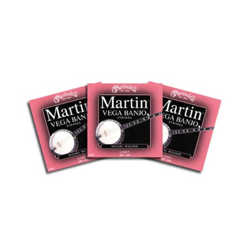 Martin V700 Vega Banjo Strings Light .009 - .020 - 3 Packs