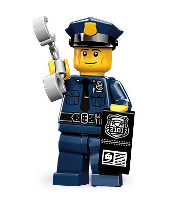 LEGO Minifigures Series 9 Police Man (opened packet)